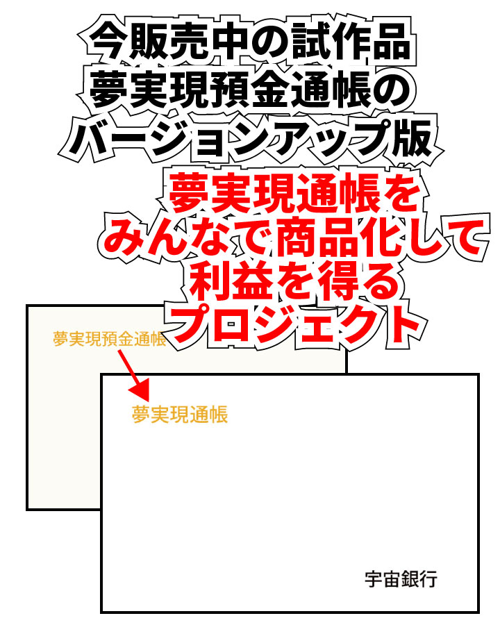 夢実現通帳商品化プロジェクトバナー画像